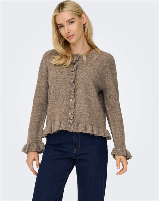 OnlRima Life Fril Button Cardigan